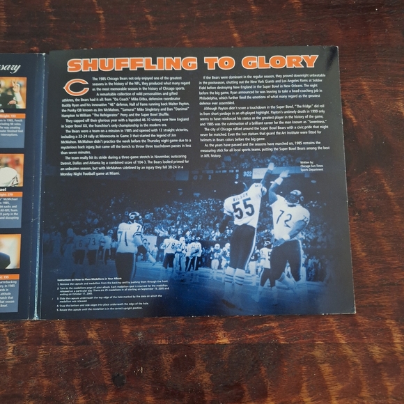 Chicago Bears 20th anniversary medallion set - Picture 5 of 6